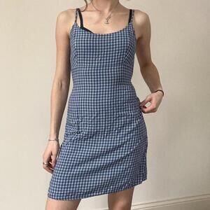 Brandy Melville Women's Blue and Navy Dress
